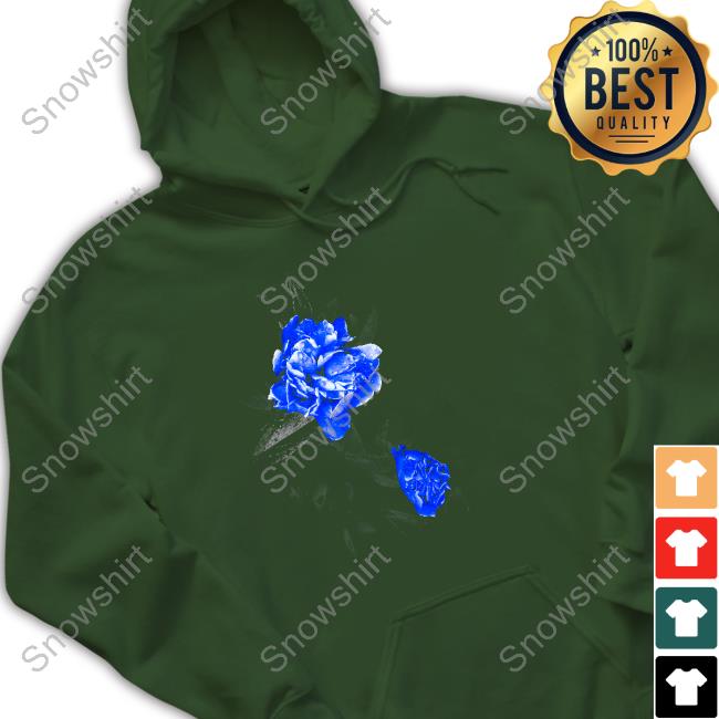 Official Blue Rose Hoodie Wildside Yohji Yamamoto Blue Rose T-Shirt