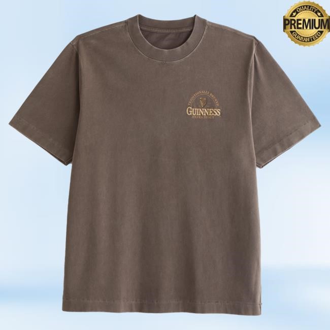Official Official Abercrombie And Fitch Apparel Clothing Merch Premium Heavyweight 2.0 Guinness Graphic Tee Shirt Abercrombiefitch Store Shop