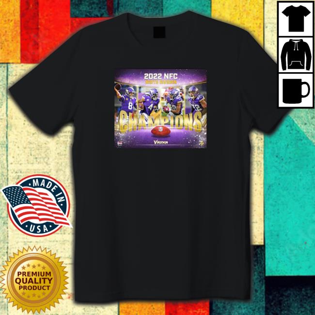 Minnesota Vikings 2022 NFC North Division champions poster Sweatshirt