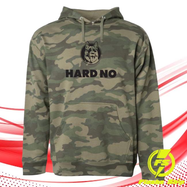 Official Shoresy Merch Letterkenny Hard No Popover Hoodie Camo
