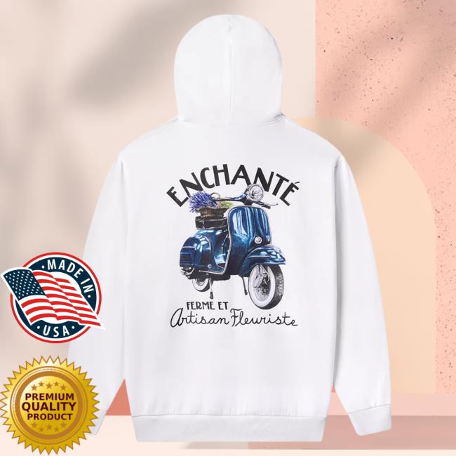 Official Daniel Ricciardo Merch Store Enchanté Vespa Hoody White DanielRicciardo Shop
