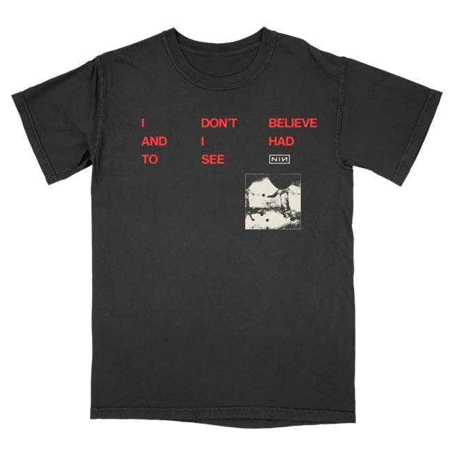 Official Nine Inch Nails Merch Store CBH LYRIC T Shirt