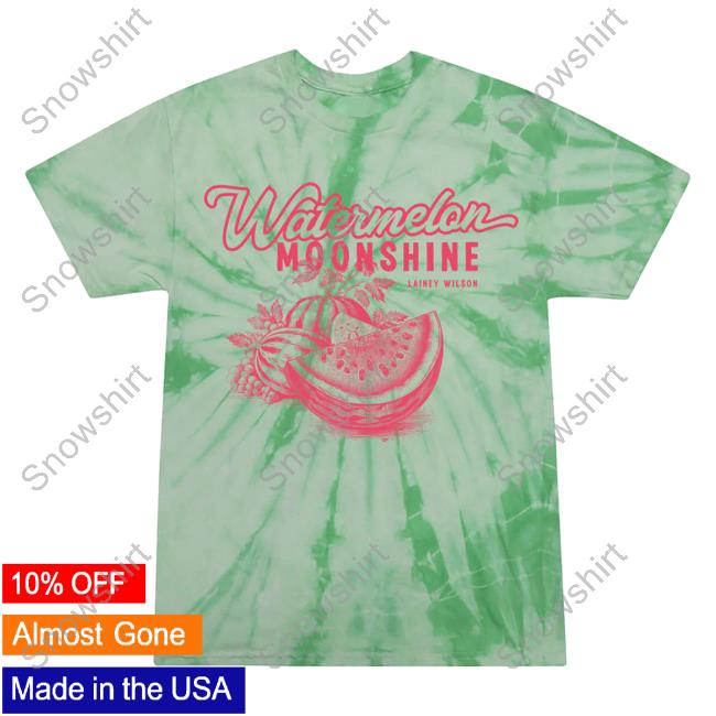 Official Lainey Wilson Clothing Store Shop Watermelon Moonshine Tie Dye Shirt 2023 Laineywilson Merch