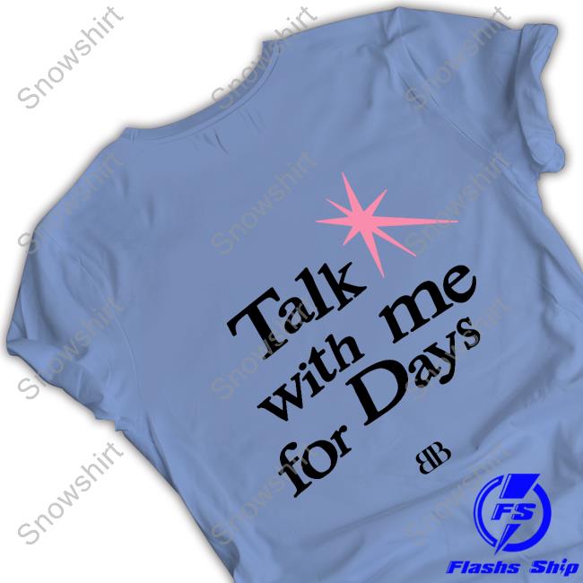 Official Benson Boone Pulse Talk With Me For Days Tee Official Benson Boone Merch Talk With Me For Days Tee