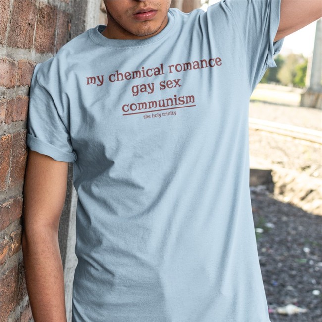 My Chemical Romance Gay Sex Communism T Shirt The Holy Trinity