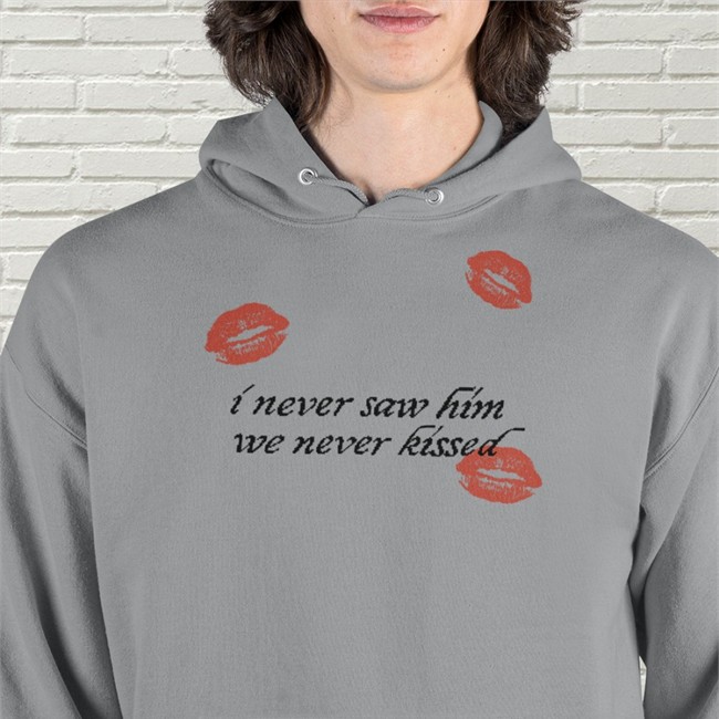 Sabrina Carpenter Merch I Never Saw Him We Never Kissed Tee Shirt