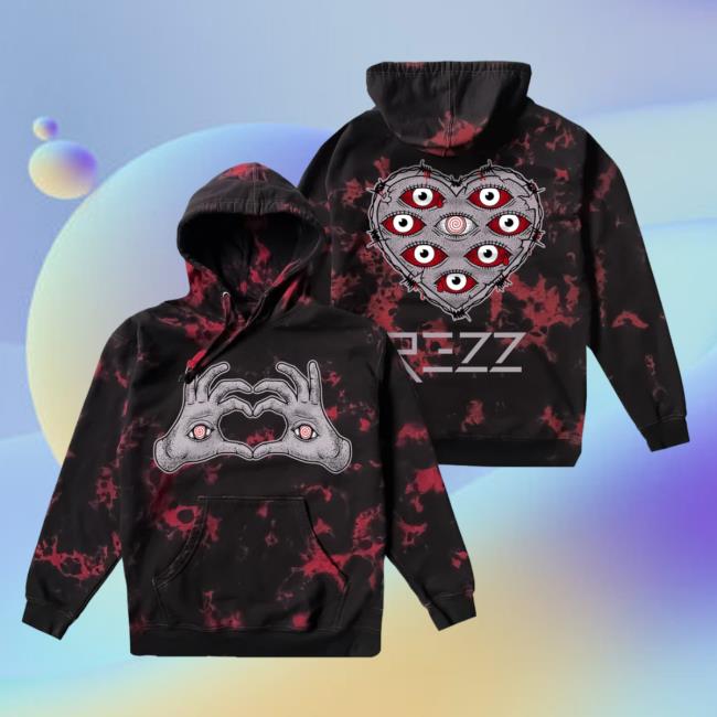 Official Rezz Shop Store Merch Rezz - Be Mine - Tie Dye Pullover Hoodie