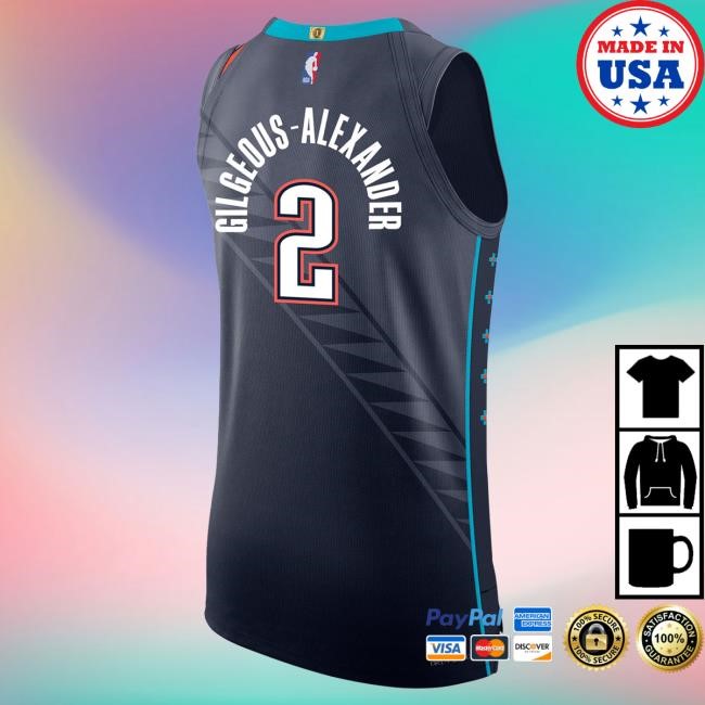 SGA Oklahoma City Thunder 2025-26 NBA Basketball City Edition Authentic
