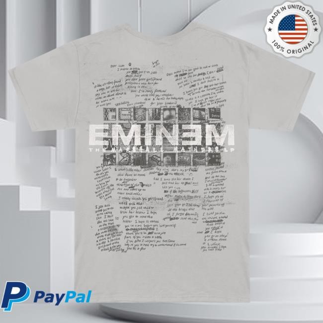Official Eminem Store Merch Eminem MMLP25 Scribble Tees (Grey) Slim Shady