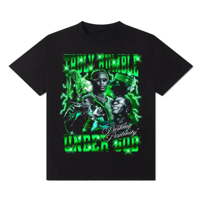 Official Notsafeforwear Merch Truly Humble Under God Hooded Sweatshirt
