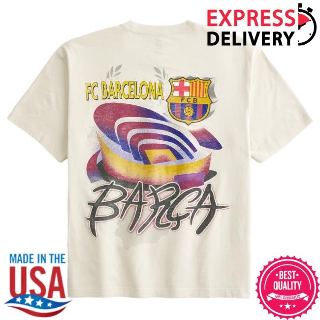 Official Hollister Co Merch Store FC Barcelona Graphic Tee Hollisterco