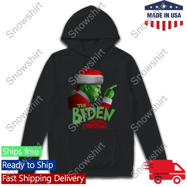 The Officer Tatum Merch Grinch The Biden Who Stole Christmas Hoodie Theofficertatumstore