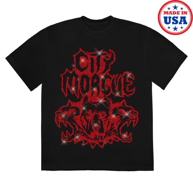 Official City Morgue Clothing Shop City Morgue Rhinestone Tee Citymorgue Merch