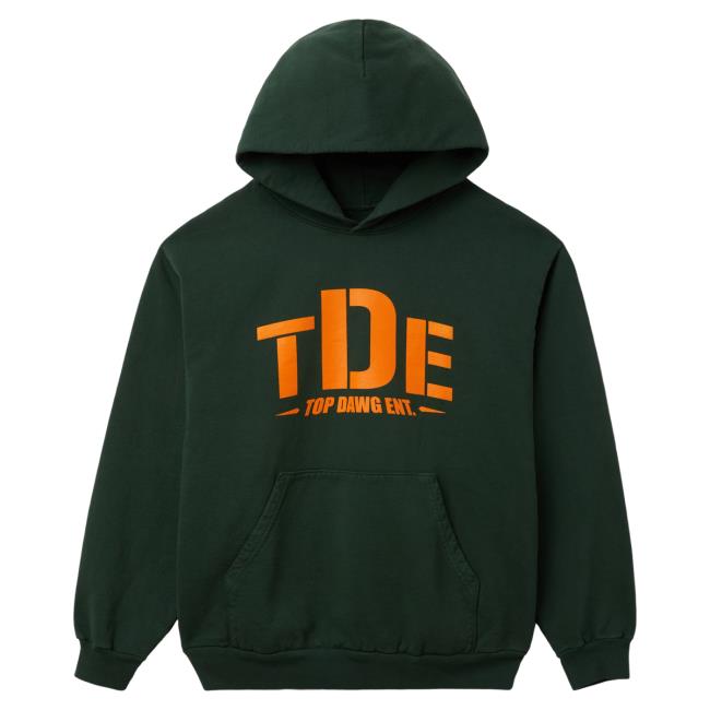 Official Clothing Top Dawg Entertainment Merch Store Original TDE Sweater (Green) Official Clothing Top Dawg Entertainment Merch Store Original TDE Pull Over Hoodie (Green)
