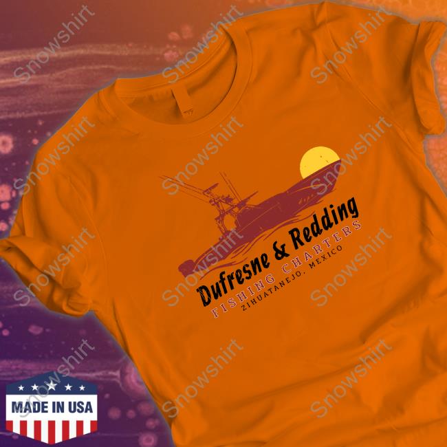 Dufresne & Redding Fishing Charters Shirt Super 70S Sports Dufresne & Redding Fishing Charters Shirt Blue
