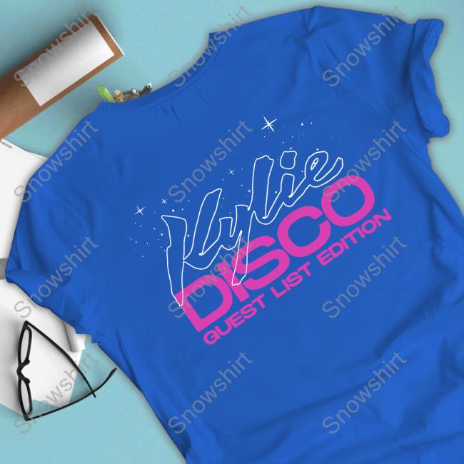 Official Kylie Store Disco Guest List Edition Shirt Official Kylie Disco Guest List Edition Tee