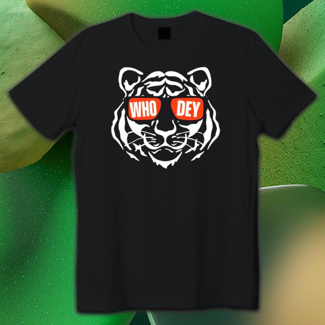 Who Dey Tiger Cincinnati Bengals T Shirt