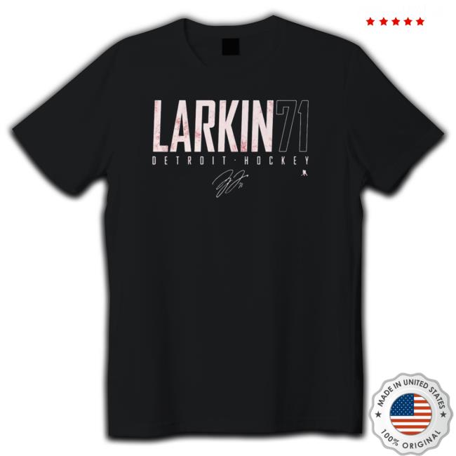 Dylan Larkin Elite Signature Tee Shirt Dylan Larkin Elite Signature Hooded Sweatshirt