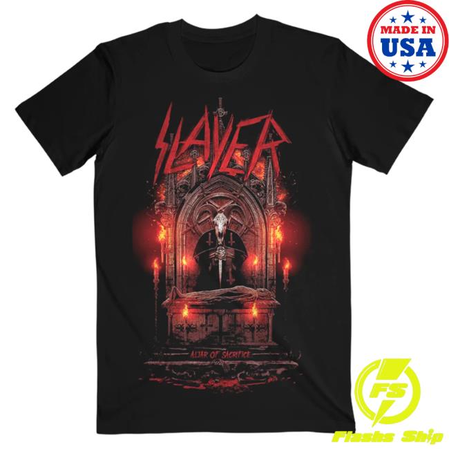 Official Slayer Clothing Store Shop Merch Altar Of Sacrifice Top Shirt