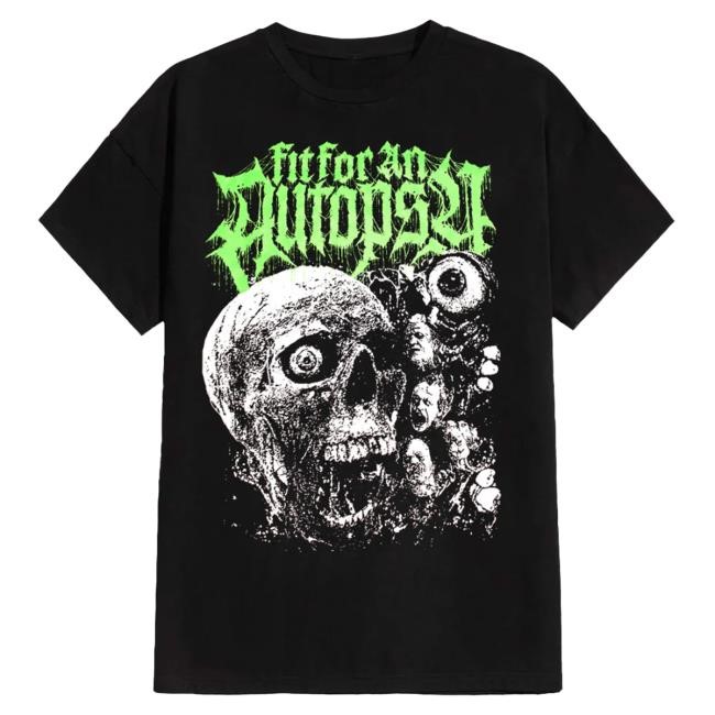Official Fit For An Autopsy Merch Fit For An Autopsy - Screaming Skull - Hot Shirt