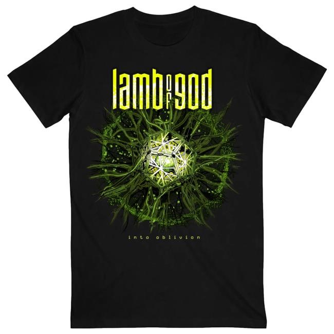 Premium Lamb of God Into Oblivion Burst Black Tee Drop