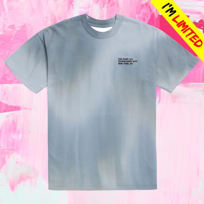 Official A24 Merch Store A24 Films Blue Dip-Dye LLC Shirt 2024 A24 Shop