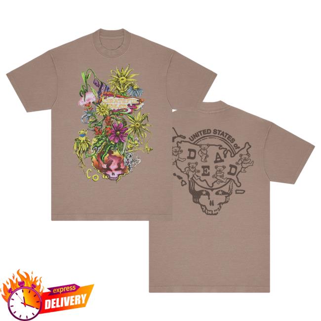 United States Of Dead Grateful Dead Merch Store Colorado United States Of Dead Tee