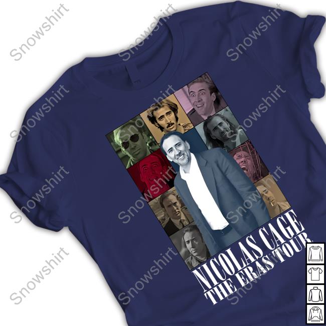 Shitheadsteve Merch Cage Eras Shirt Official Nicolas Cage The Eras Tour Crewneck Sweatshirt