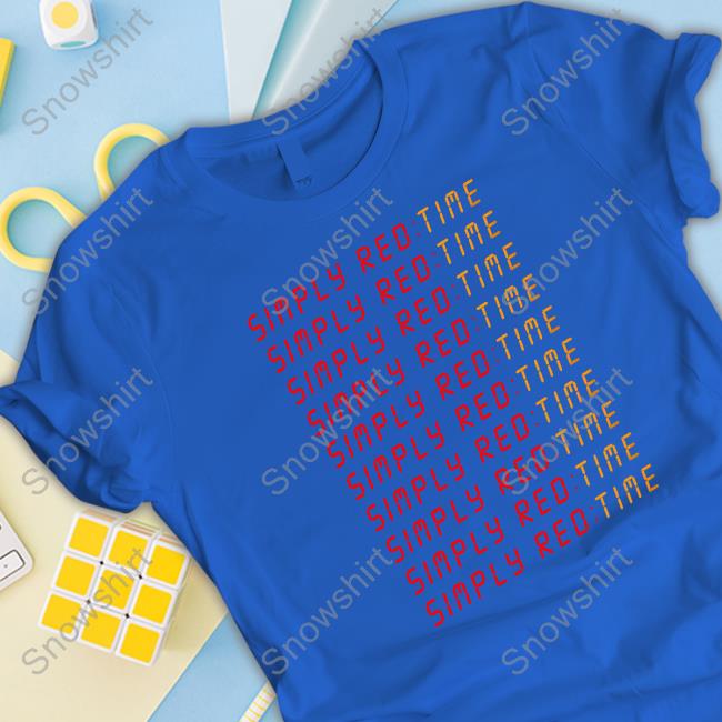 Official Simply Red Time Long Sleeve T Shirt Official Simply Red Merch Simply Red Time Shirt