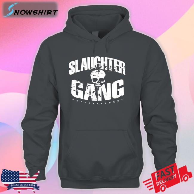 Slaughter Gang Entertainment Distressed Long Sleeve T Shirt 21 Savage Merch