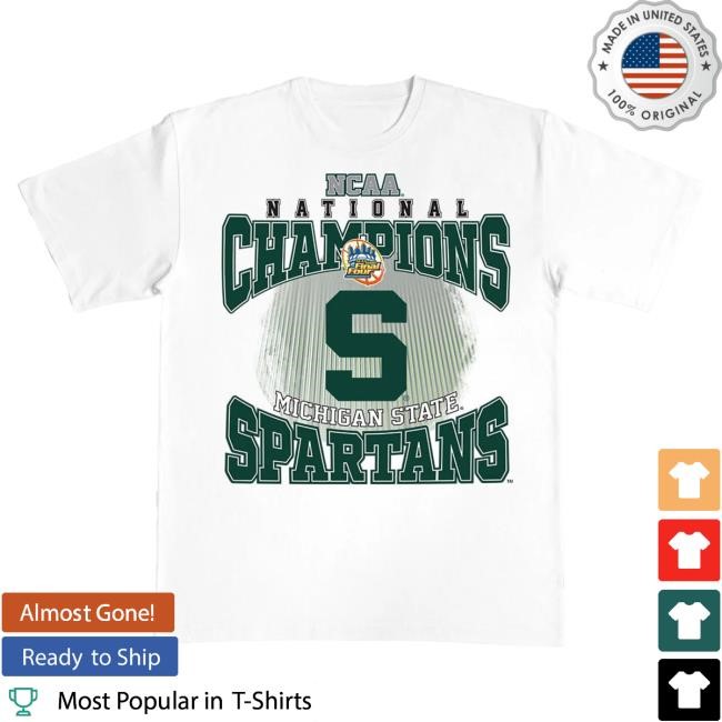 Official Slam Goods Michigan State 2000 Champs Heavy Shirts SlamGoods