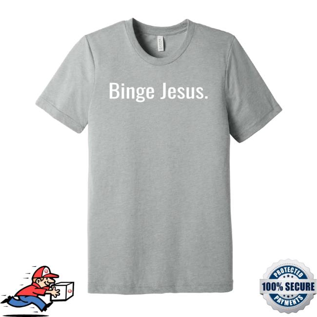Official The Chosen "Binge Jesus" Chosen Gray Top Shirt