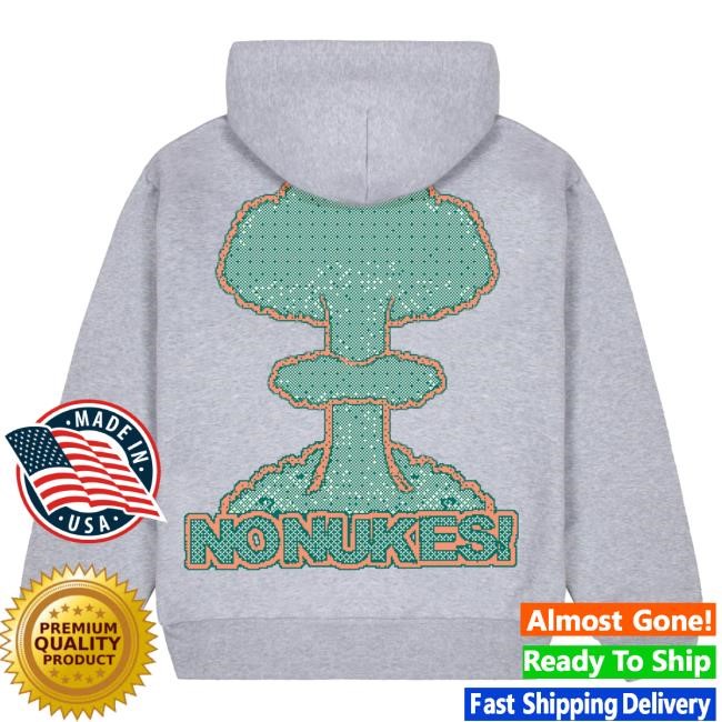 Official Tyler The Creator Merch Store No Nukes Pixel Pullover Hoodie By Golf Wang