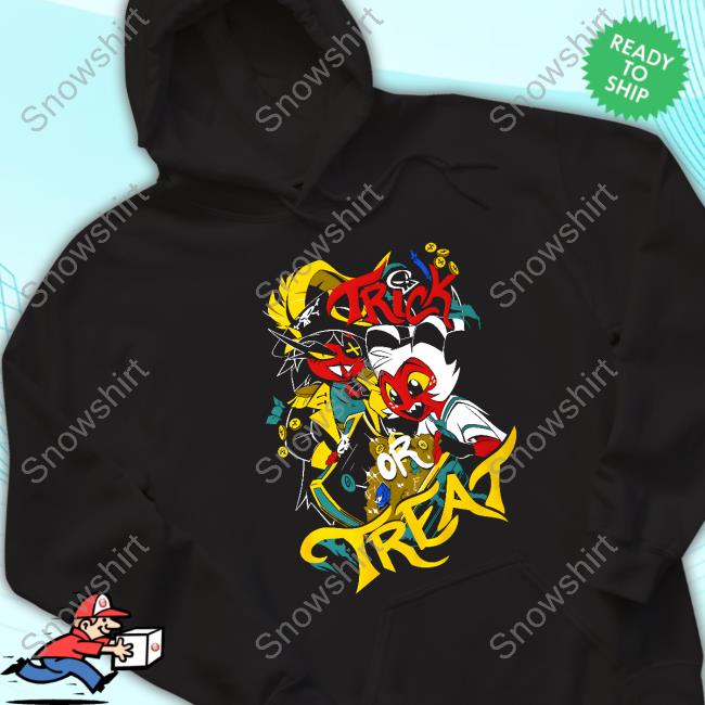 Hazbin Hotel Merch Moxxie + Millie TRICK OR TREAT Hoodie
