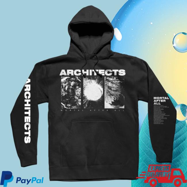 Official Kings Road Merch Store Architects Merch Store Shop Architects Mortal After All Pullover Hoodie (Black) KingsRoadMerch