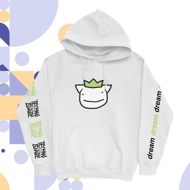 Official Technoblade Merch Store Shop Technoblade x Dream Agro Dream Collaboration Hoodie White