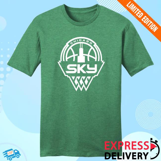 Official Chicago Sky Merch Store Sky Lucky St. Patrick's Day Attractive Shirt Chicago Sky Apparel Shop ChicagoSky