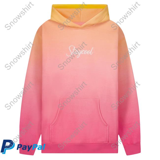 Official Stay Cool Clothing Store Staycool Sunset Crew neck Sweatshirt Citrus/Pink Staycool Nyc