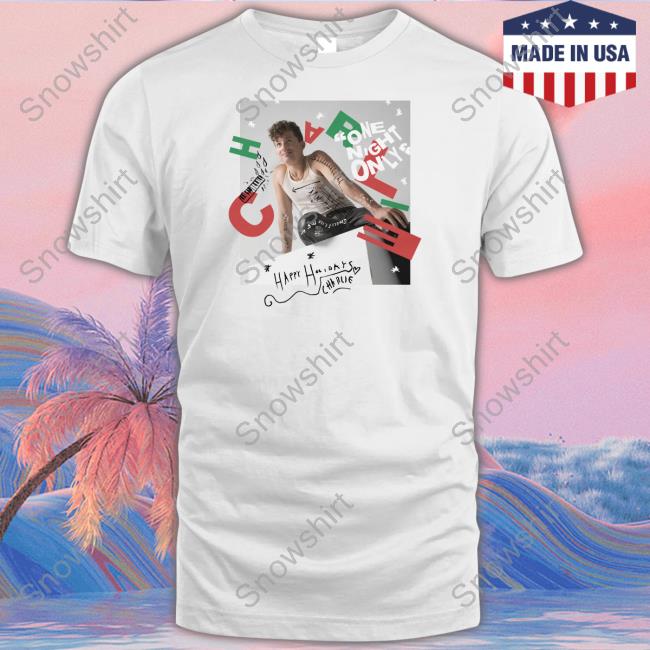 Charlie Puth Merch Happy Holidays Charlie Long Sleeve T Shirt Charlieputh