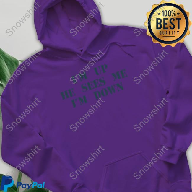 Official Barstool Sports Store I'm Up He Sees Me I'm Down Tee I'm Up He Sees Me I'm Down Tee