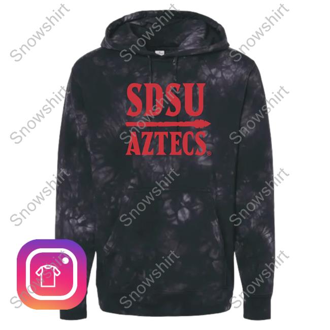 Official The Sdsu Nil Store Tie Dye Football Sdsu Spear Tee Shirt Zyrus Fiaseu