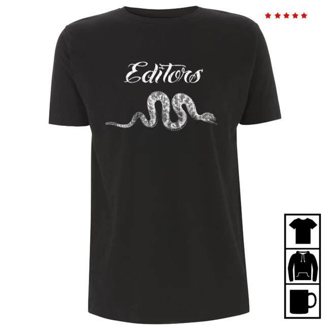 Snake Black S/s Shirt Editors Band