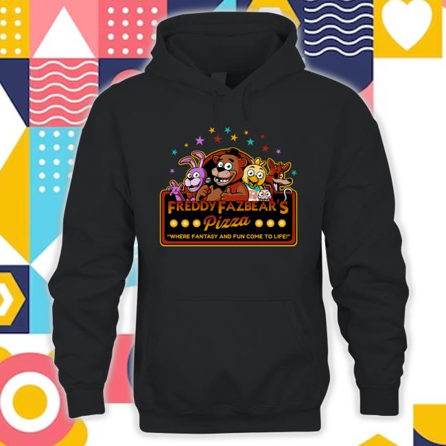 Official Freddy Fazbear's Pizza Where Fantasy And Fun Come To Life T-Shirt