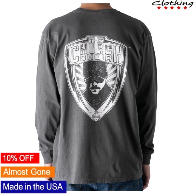 Eric Church Church Choir Badge Long Sleeve Tee Shirt | Eric Church Official Merch Store Shop