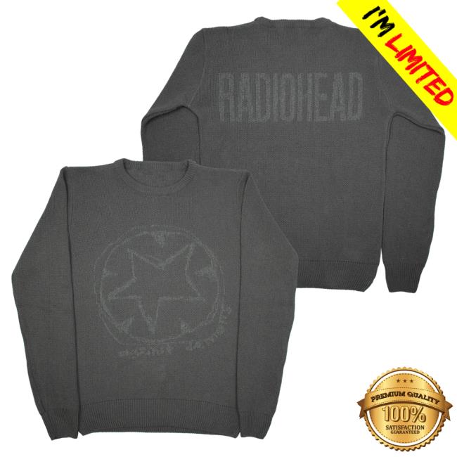 Official Radiohead Merch Against Demons Grey Crew neck Sweatshirt Wasteheadquarters