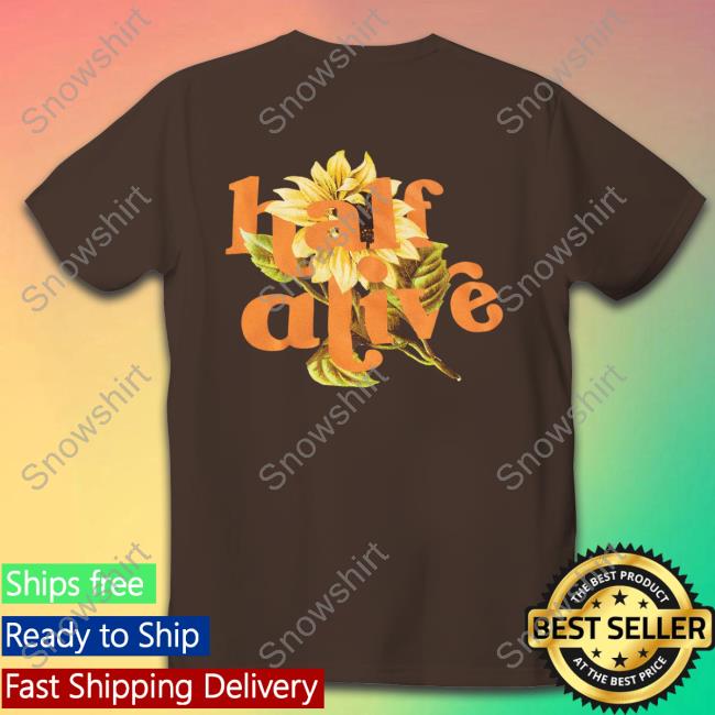 Official Half Alive Merch Sunflower Tee Half Alive Merch Sunflower Crewneck Sweatshirt
