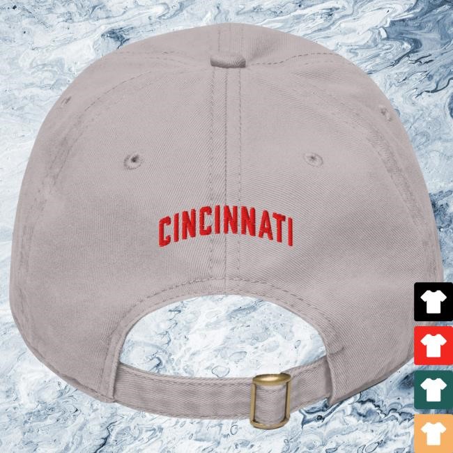 Cincy Shirts Cincinnati Legends Cap 5 Johnny Garment Washed Style