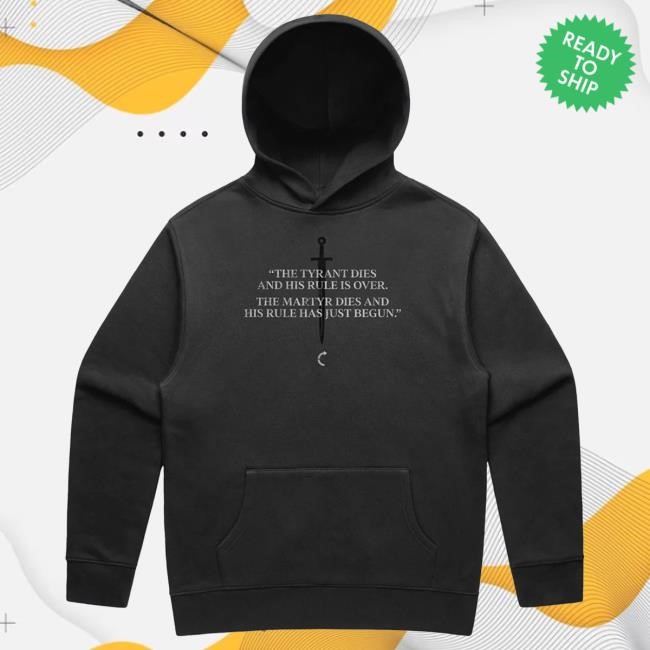 Official Turning Point Usa Merch Tpusa Martyr Popover Hoodie