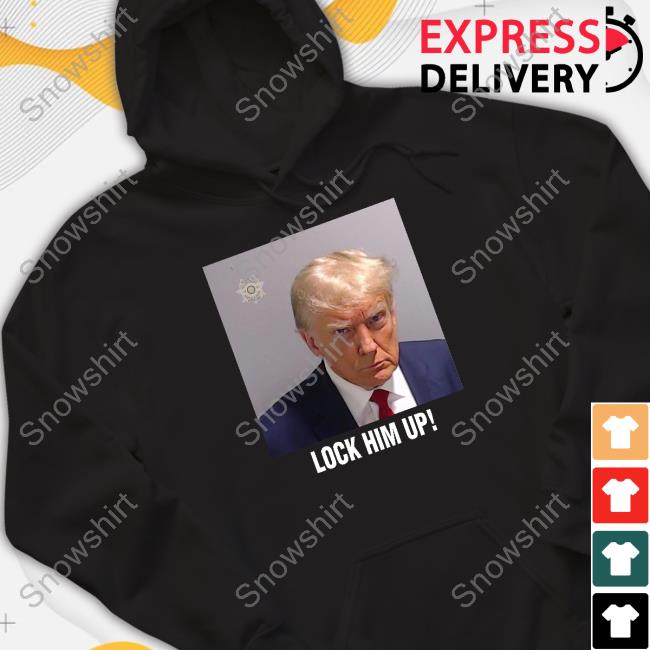 Official Jon Cooper Donald Trump Mugshot Lock Him Up Shirt