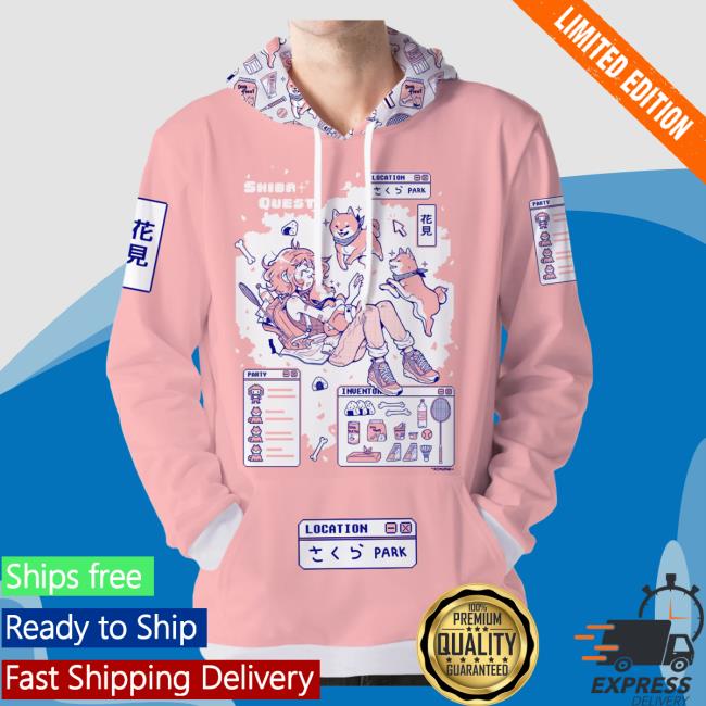 Official Vapor95 Clothing Store Shiba Quest T-Shirt 3D All Over Print
